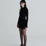 NOT YOUR ROSE 2603  Cardigan layered skirt