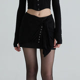 NOT YOUR ROSE 2603  Cardigan layered skirt