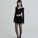 NOT YOUR ROSE 2603 Rhea cardigan (Black)