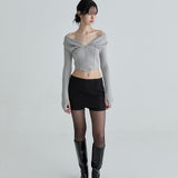 NOT YOUR ROSE 2603 Rhea cardigan (Gray)