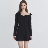 NOT YOUR ROSE 2604 One-shoulder shirts dress