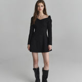 NOT YOUR ROSE 2604 One-shoulder shirts dress