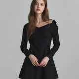 NOT YOUR ROSE 2604 One-shoulder shirts dress