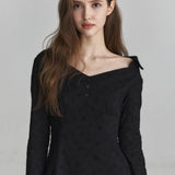 NOT YOUR ROSE 2604 One-shoulder shirts dress