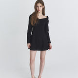 NOT YOUR ROSE 2604 One-shoulder shirts dress