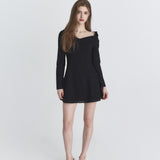 NOT YOUR ROSE 2604 One-shoulder shirts dress
