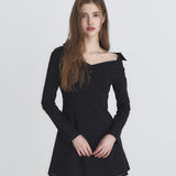 NOT YOUR ROSE 2604 One-shoulder shirts dress