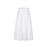 NOT YOUR ROSE 2603  Lace tiered long skirt (Ivory)