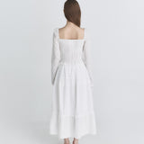 NOT YOUR ROSE 2603 Ribbon square blouse (Ivory)