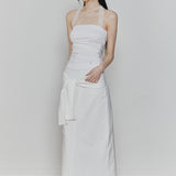 PAIN OR PLEASURE 2607 ANGEL SHIRRING TOP WHITE