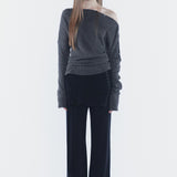 PAIN OR PLEASURE 2608 RUBY HOOK LAYERED PANTS BLACK