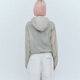 REST & RECREATION 2412 POLYESTER WINDBREAKER JACKET_BEIGE