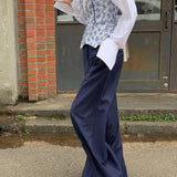 SEOOOCOOKIE 2601  Blue Rose Corset Top