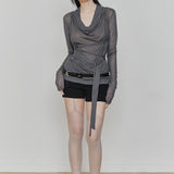 PAIN OR PLEASURE 2604 RUBY HOOK SHORTS (SS ver.) BLACK