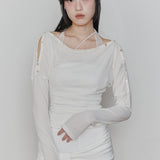 PAIN OR PLEASURE 2608 JENNIE BUTTONED TOP (SS ver.) IVORY
