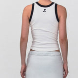 REST & RECREATION SS2404 Sleeveless Top White