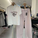KOREAN COLLECTION 2505 圆领印花宽松短袖