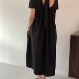 KOREAN COLLECTION 2506 拼接花边口袋连衣裙