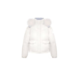 OZLANA 2408Turnover Knit Multi-Wear Down Jacket (WHITE+BLUE)