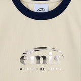 EMIS 2505 RINGER SPORTY T-SHIRT-CREAM/NAVY