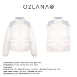 OZLANA 2408Turnover Knit Multi-Wear Down Jacket (WHITE+BLUE)