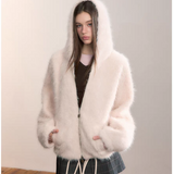 VIA PITTI 2601 毛茸茸氛围感连帽外套