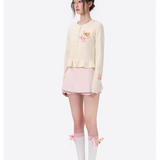 13DE MARZO | 2510 RONRON Bear Ribbon Cardigan Beige