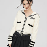 MacyMccoy 2511 水貂绒拼接毛衣 米白