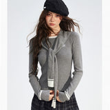 MacyMccoy 2510 披肩针织两件套 灰