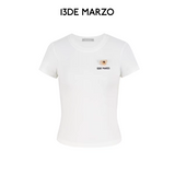 13DE MARZO | 2603 Mini Logo Tight Tee White