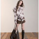 VIA PITTI 2512 不规则铆钉百搭短裤