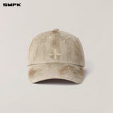 SMFK 2409 狂野大陆手工染色牛仔棒球帽 荒野棕