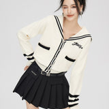 MacyMccoy 2511 水貂绒拼接毛衣 米白