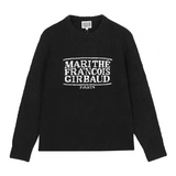 MARITHE 2511 经典LOGO粗纱毛衣 黑
