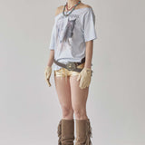 SCULPTOR 2511 Bed To Go Pintuck Pants Pink Stripe