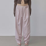 SCULPTOR 2511 Bed To Go Pintuck Pants Pink Stripe