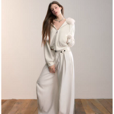 VIA PITTI 2601 设计感毛球加绒毛领外套 云朵白