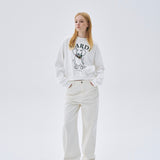 MARDI MERCREDI 2510 SWEATSHIRT RAGLAN SWING THE TAIL DDANJI FLOWER NECKLACE MULTICOLOR_WHITE TANGERINE