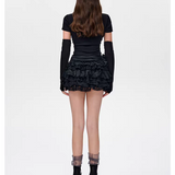 13DE MARZO | 2510 Fruit Net Stripe Vest Red Black
