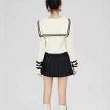 MacyMccoy 2511 水貂绒拼接毛衣 米白