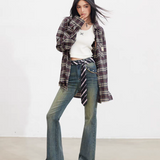 MacyMccoy 2408 复古微喇牛仔裤