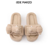 13DE MARZO | 2509 Bear Flip-top Fur Slippers Almond