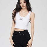 MacyMccoy 2507 高腰爱心牛仔短裤 黑