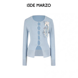 13DE MARZO | 2602 Sparkle Pearl Chain Cardigan Blue