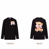 13DE MARZO | 2510 RONRON Bear Ribbon Sweatshirt Black