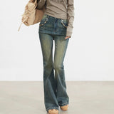 MacyMccoy 2408 复古微喇牛仔裤