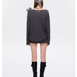 13DE MARZO | 2506 Embellished Sheer Layering Top