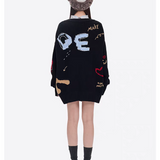 13DE MARZO | 2509 Doozoo Doodles Cardigan Black