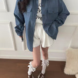 KOREAN COLLECTION 2504 软牛仔休闲衬衫