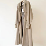 KOREAN COLLECTION 2511 双排扣长款气质风衣外套